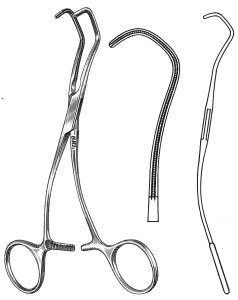 Debakey-Derra Anastomosis Clamp, 6 1/2" (16.5 Cm), Large Jaws